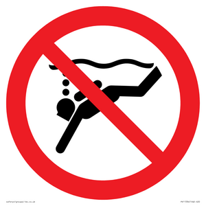 Prohibition: No sub-aqua diving